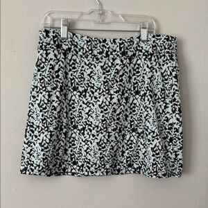 Tranquility Black and White A-Line Mini Skirt